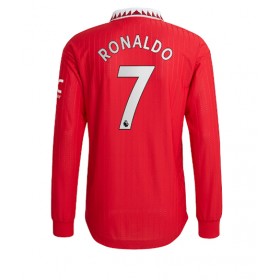 Herren Fußballbekleidung Manchester United Cristiano Ronaldo #7 Heimtrikot 2022-23 Langarm